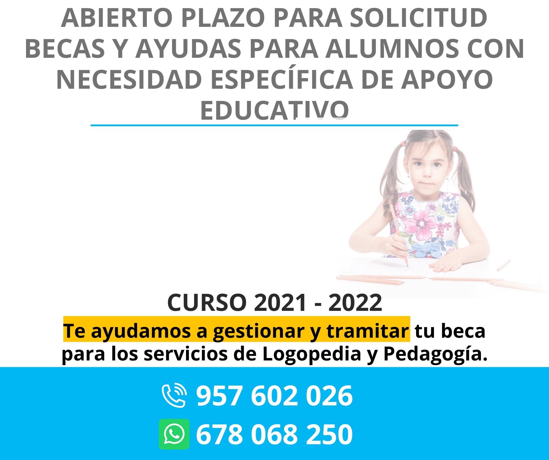 Abierto plazo Becas y Ayudas para alumnado con Necesidades Especiales ...